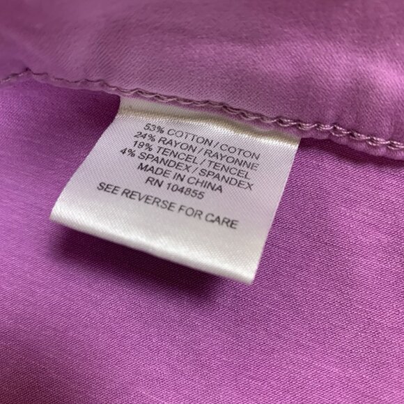 Lila Ryan Violet Tulle Pants 6 Skinny Stretch Cotton Colorful Casual - Picture 6 of 7